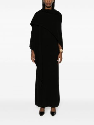 Robe longue col châle Toteme noir