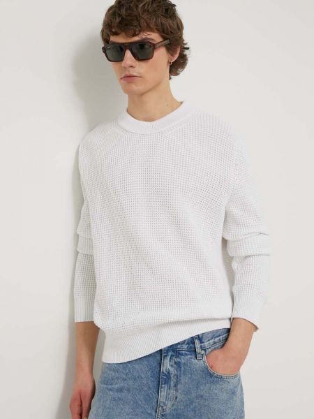 Biały sweter Hugo