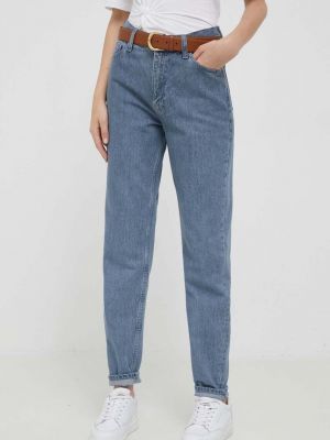 Džíny s vysokým pasem Calvin Klein Jeans šedé