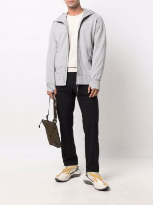 Fleece hoodie mit reißverschluss C.p. Company grau