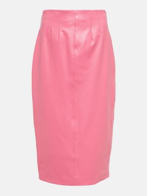 Kožená sukně Veronica Beard - růžová