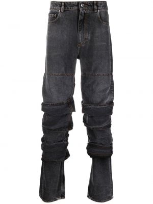 Straight leg jeans con volant Y/project nero