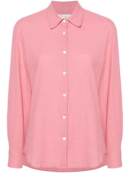 Βαμβακερό πουκάμισο Mc2 Saint Barth ροζ