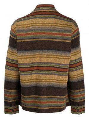 Chemise en laine à rayures Ralph Lauren Rrl marron