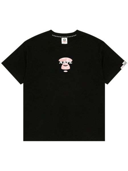 Kokvilnas t-krekls ar apdruku Aape By *a Bathing Ape® melns