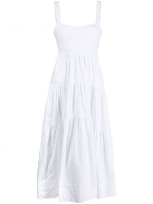 Bavlněné šněrovací šaty relaxed fit A.l.c. - bílá