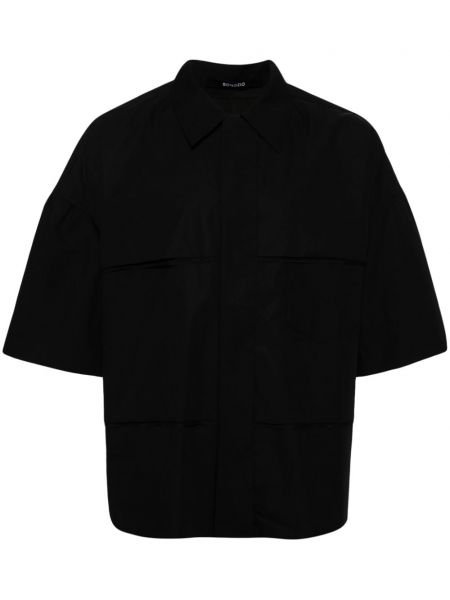 Βαμβακερό πουκάμισο Songzio μαύρο