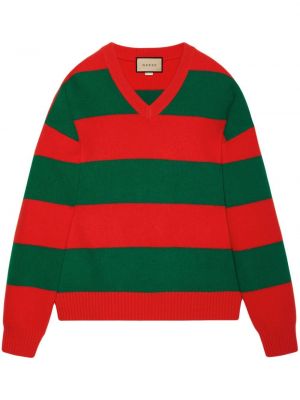 Vlnený sveter s výstrihom do v Gucci