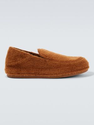 Pantofi loafer din piele de căprioară Zegna maro