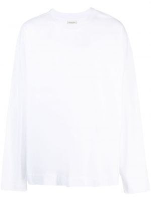 Βαμβακερή μπλούζα Dries Van Noten λευκό