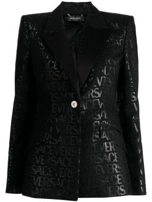 Sacou din jacard Versace negru