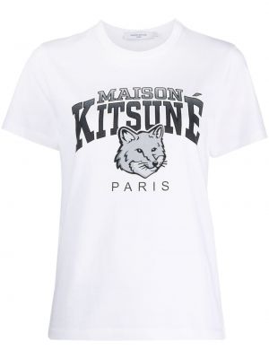 T-shirt en coton Maison Kitsuné blanc