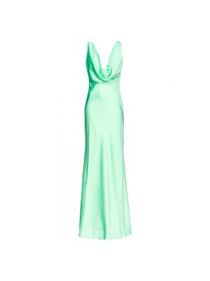 Sukienka bez rękawów z dekoltem w serek Pinko zielona
