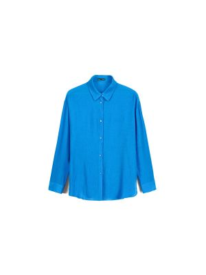 Блуза Bershka синьо