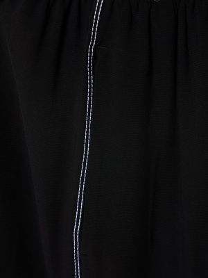 Pantaloni in viscosa in jersey Marine Serre nero