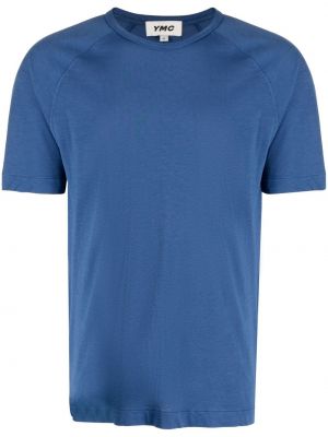 Bavlněné tričko Ymc modré