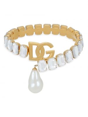 Brosche mit perlen Dolce & Gabbana gold