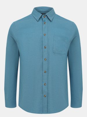 Джинсовая рубашка Alessandro Manzoni Denim голубая