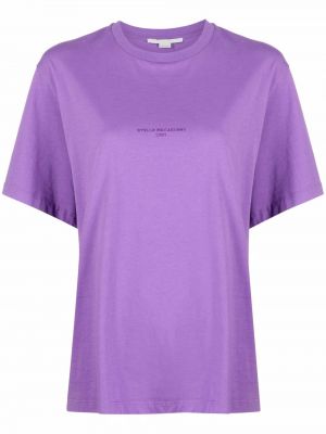 Camiseta con estampado Stella Mccartney violeta