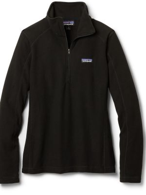 Флисовый пуловер Patagonia черный