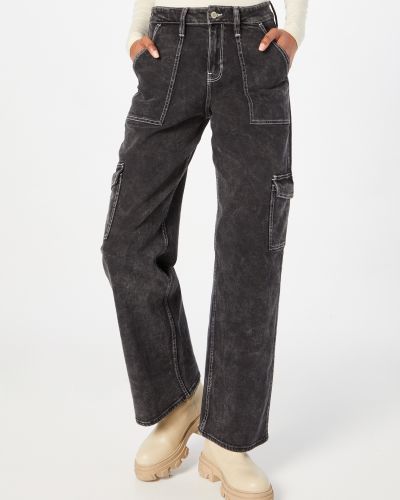 Straight leg jeans Hollister nero