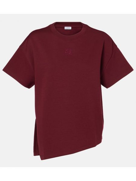 Bomuld t-shirt Loewe bourgogne