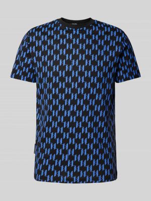 Koszulka z nadrukiem Karl Lagerfeld niebieska
