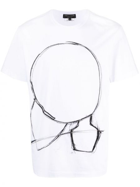 Camiseta con cuentas Comme Des Garçons Homme Plus blanco