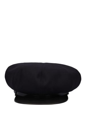 Vlněný čepice Yohji Yamamoto černý