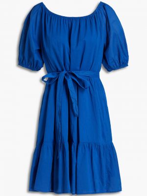 Бархатное платье мини Velvet By Graham & Spencer, синее