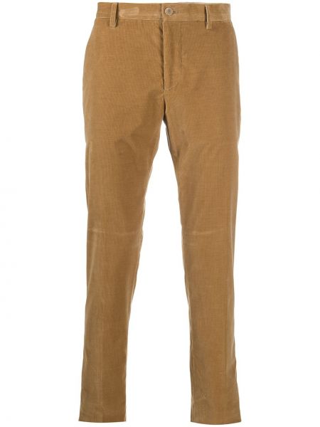 Pantalones rectos de pana Etro marrón