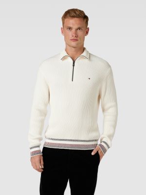 Dzianinowy sweter Tommy Hilfiger biały