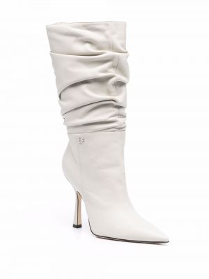 Kotníkové boty Dsquared2 bílé
