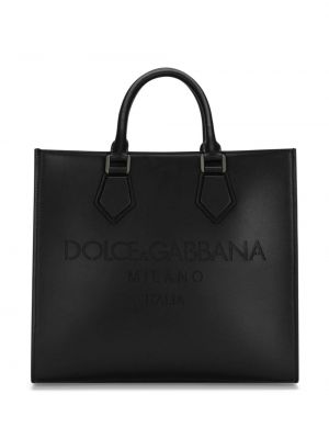 Geantă shopper din piele Dolce & Gabbana