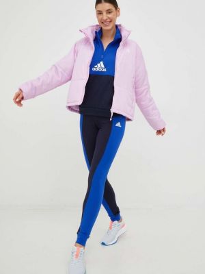 Утепленная куртка Adidas розовая