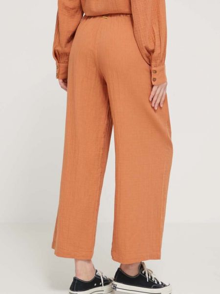Pamut magas derekú nadrág Billabong narancsszínű