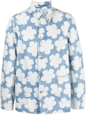 Kvetinová džínsová bunda s potlačou Kenzo