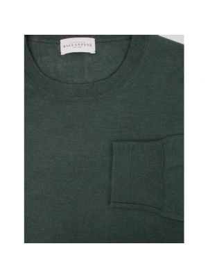 Jersey de lana de tela jersey de cuello redondo Ballantyne verde