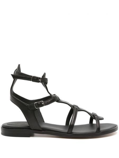 Sandales en cuir Anna F. noir