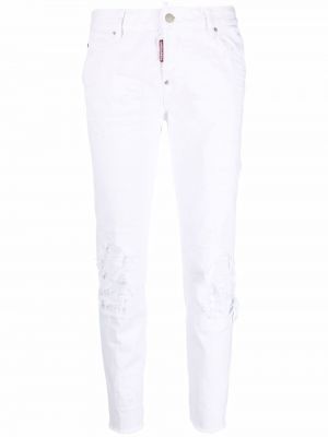 Jeans skinny Dsquared2 bianco