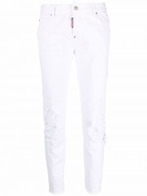 Skinny fit-jeans Dsquared2 vit