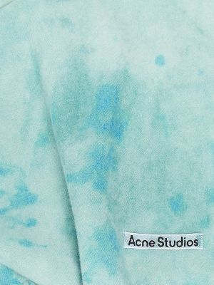Vilnonis šalikas Acne Studios mėlyna