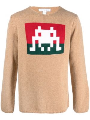 Пуловер Comme Des Garçons Shirt кафяво