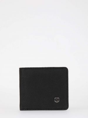 Kožená peněženka z imitace kůže Defacto černá