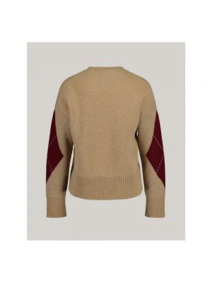Sweter Gant brązowy