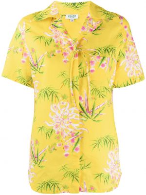Camisa de flores con estampado Kenzo amarillo