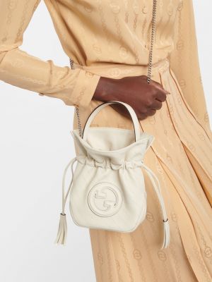 Кожаная сумка Gucci белая