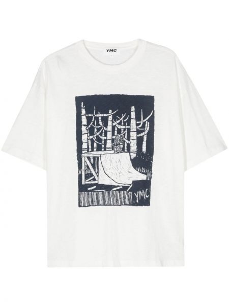 T-shirt aus baumwoll mit print Ymc