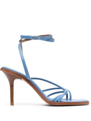 Kožené sandále Ba&sh modrá