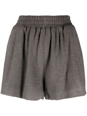 Hög midja shorts The Mannei grå